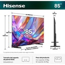 Hisense E7 QLED TV 85E7S, Quad Core/MT9603, Hi-QLED Color, Dolby Vision.Atmos, Dolby Vision IQ, Escalador IA 4K
