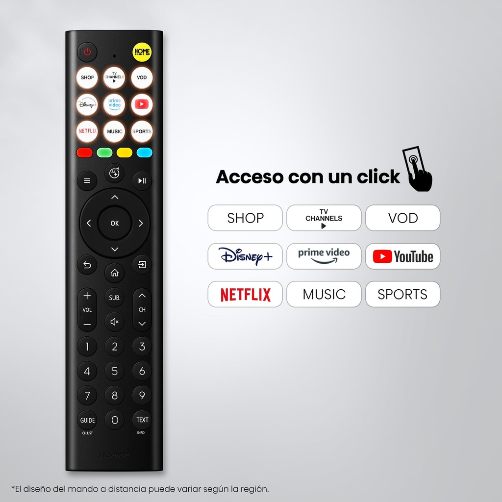 Hisense HD TV 32A4S, Natural Colour Enhancer, Dolby Audio, Modo Juego, Smart Home Ready