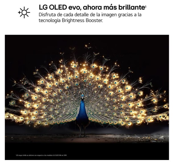 LG OLED97G64LW, TV OLED 65", 4K, 120Hz, procesador 4K IA α11 Gen3, Smart TV