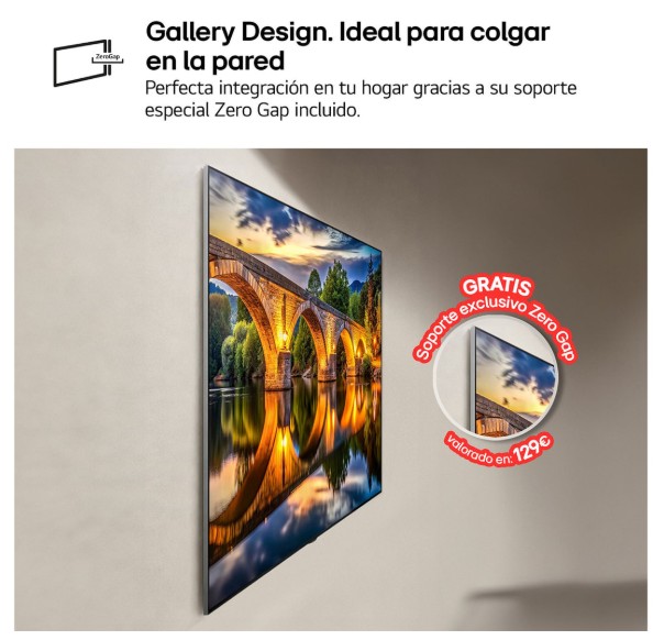 LG OLED97G64LW, TV OLED 65", 4K, 120Hz, procesador 4K IA α11 Gen3, Smart TV