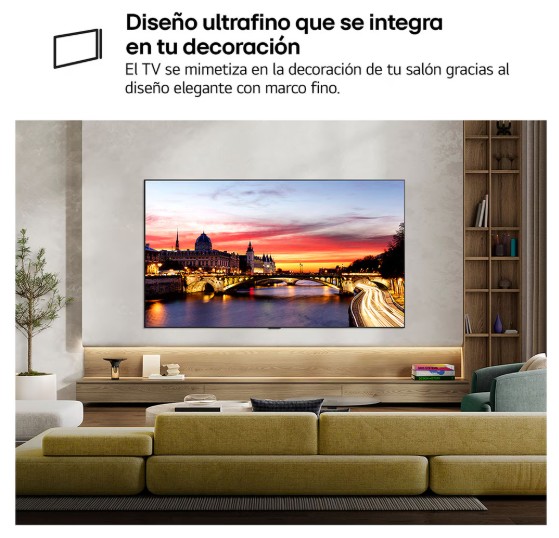 LG OLED77C64LA, TV OLED 77", 4K, procesador 4K AI α11 Gen3, Smart TV Web OS