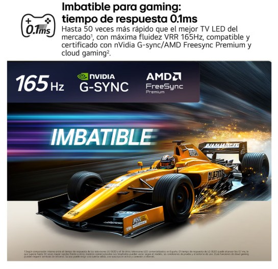 LG OLED65C64LA, TV OLED 65", 4K, procesador 4K AI α11 Gen3, Smart TV Web OS