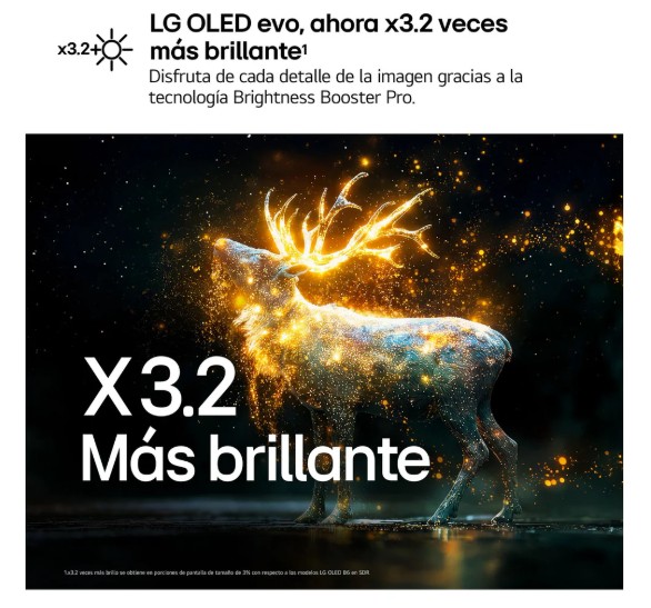 LG OLED55C64LA, TV OLED 55", 4K, procesador 4K AI α11 Gen3, Smart TV Web OS