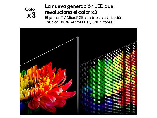 LG 100MRGB96B6, TV RGB MINI LED, procesador a8 AI 4K Gen3, SMART TV Web OS