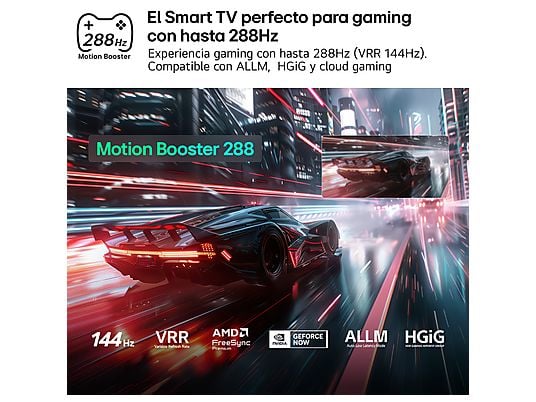 LG 75MRGB87B6B, TV RGB MINI LED, procesador a8 AI 4K Gen3, SMART TV Web OS