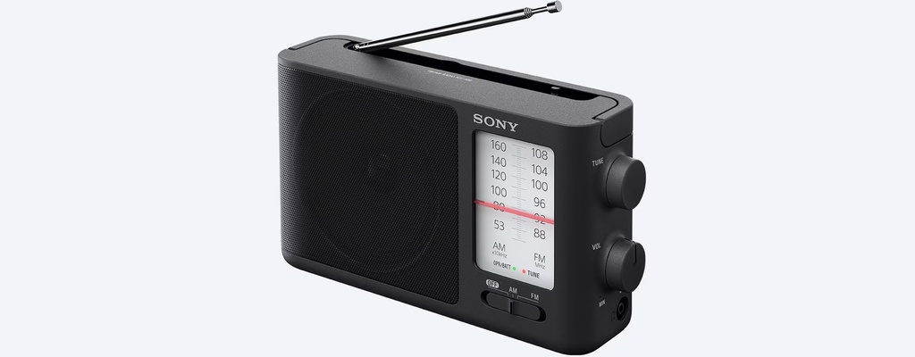 Radio Sony ICF506 FM/AM de sintonización analógica portátil