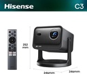Mini Proyector Hisense Smart Tricroma Hisense UHD 4K, 65 a 300 pulgadas, 2500 Lumenes, Dolby Atmos, Dolby Vision, IMAX enhanced, HDR