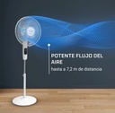 Rowenta VU5450F0, ventilador de pie, Turbo Silence, 8 velocidades, mando a distancia, 35 dB, 55 W