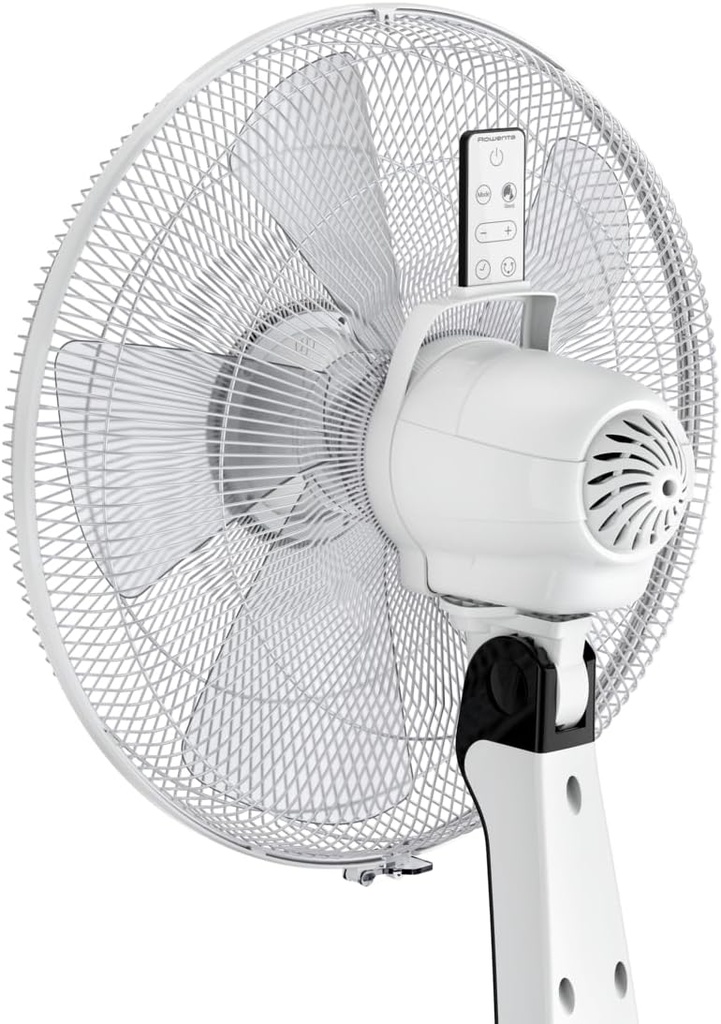Rowenta VU5690F0, ventilador de pie, Turbo Silence Extreme, 14 velocidades, mando a distancia, oscilación automática, 32 dB