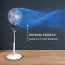Rowenta VU5690F0, ventilador de pie, Turbo Silence Extreme, 14 velocidades, mando a distancia, oscilación automática, 32 dB