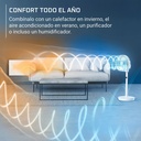 Rowenta QV5050F0,Ventilador de pie 3 en 1, Uso con o sin cable, Silencioso, 3 alturas, 20 velocidades, 3 modos automáticos y temporizador de 12 horas