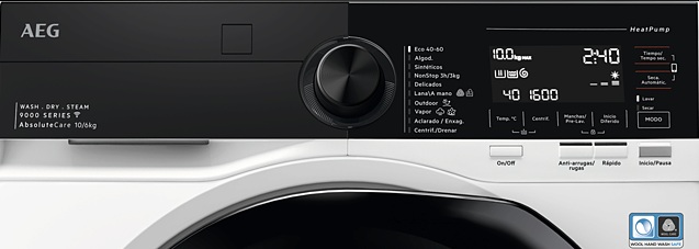 AEG LWR9816O1C, Lavadora secadora de libre instalación Serie 9000 AbsoluteCare® de 10.0 kg