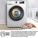 Hisense WF1Q9041BW, Lavadora, Clase A, Capacidad 9 Kg , 1400 rpm, Color Blanco