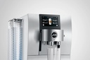 JURA Z10 Aluminium White, cafetera superautomática, pantalla táctil de 4,3", intensidad ajustable, 5 niveles de molienda, acero inoxidable