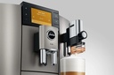 JURA E8 Midnight Silver, cafetera superautomática, pantalla a color de 3,5", 7 niveles de molienda