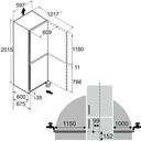 Liebherr CBNstd 579i-20, combi biofresh 201,7cm cíclico + congelador no frost, clase D