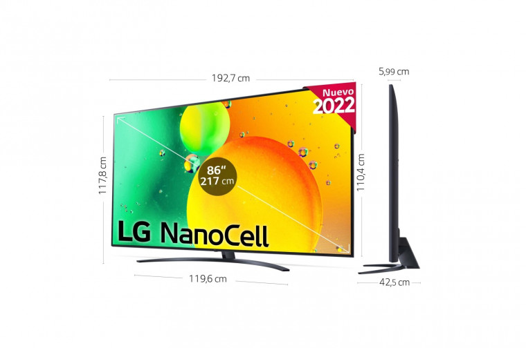 TV LG NANO766QA 86"