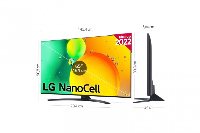 TV LG NANO766QA 65"