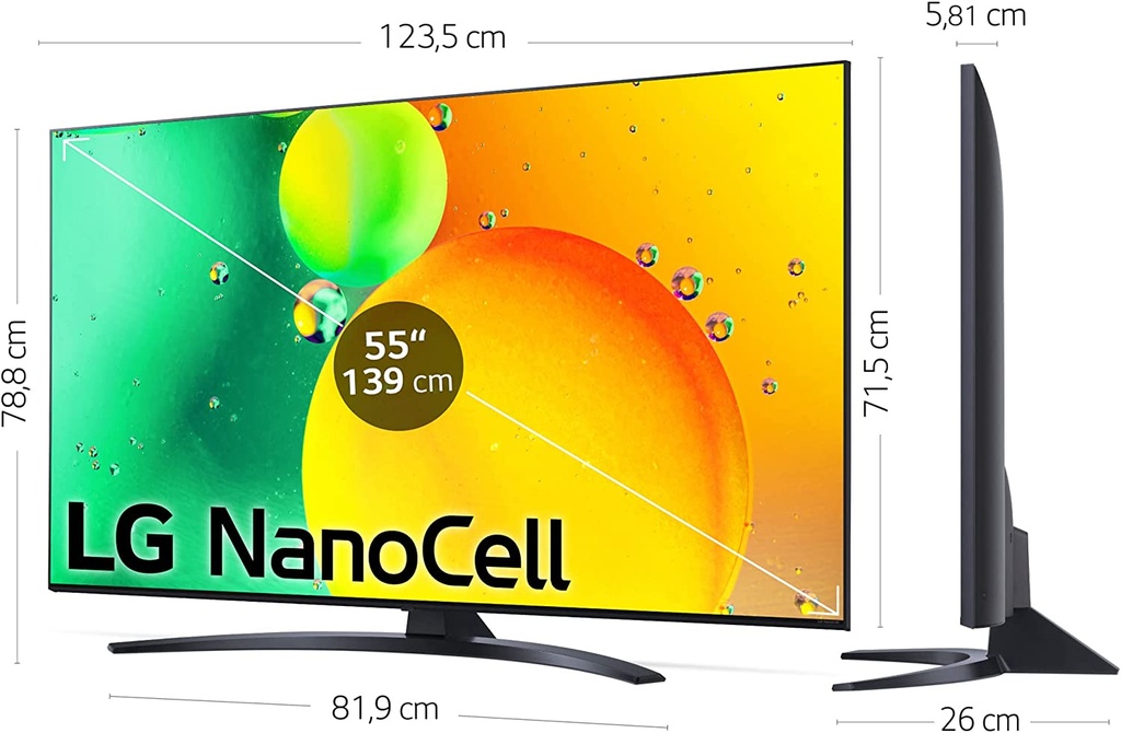 TV LG NANO766QA 55"