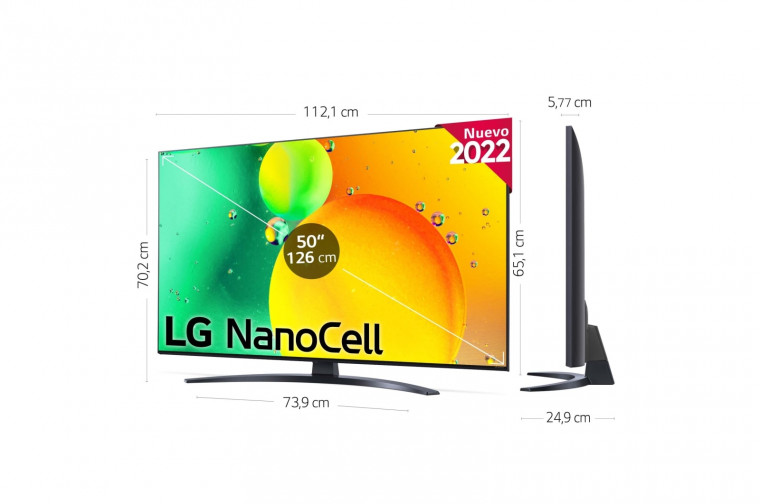TV LG NANO766QA 50"