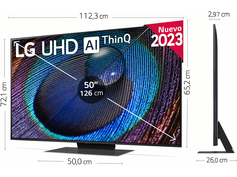 TV 50" LG UHD 4K UR91
