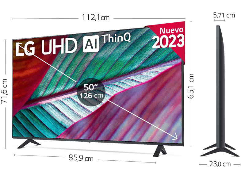 TV LG 4K UHD UR78 50"
