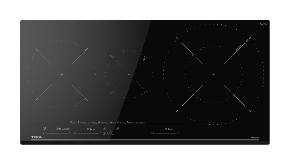 Placa Inducción de TEKA IZC 83620 MST 80X40 cm con control táctil MultiSlider y 3 zonas de cocinado