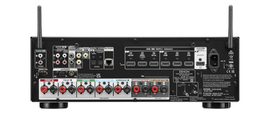RECEPTOR AV DE ALTA RESOLUCIÓN AVR-X1700H DENON