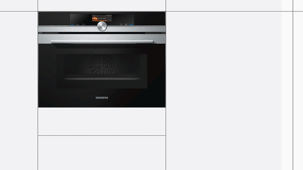 HORNO MICROONDAS SIEMENS CM676G0S1 PIROLÍTICO 45 CM