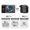 CAMARA SONY ILMEFX3 full-frame CUERPO