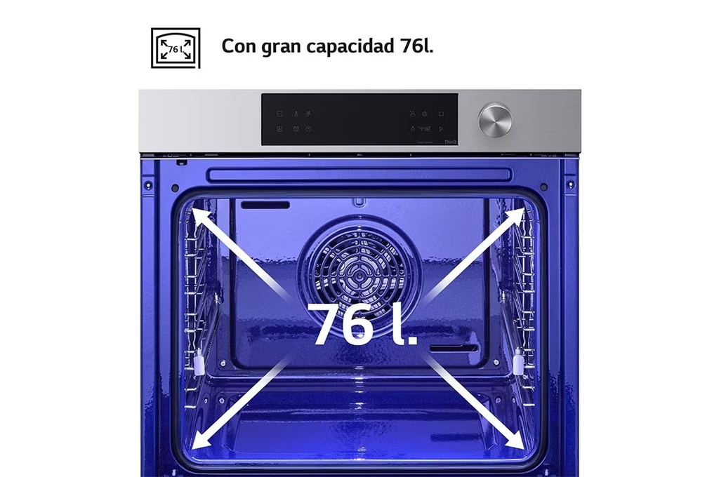 HORNO LG FREIDORA DE AIRE INSTAVIEW 76L A+ WSED7612S