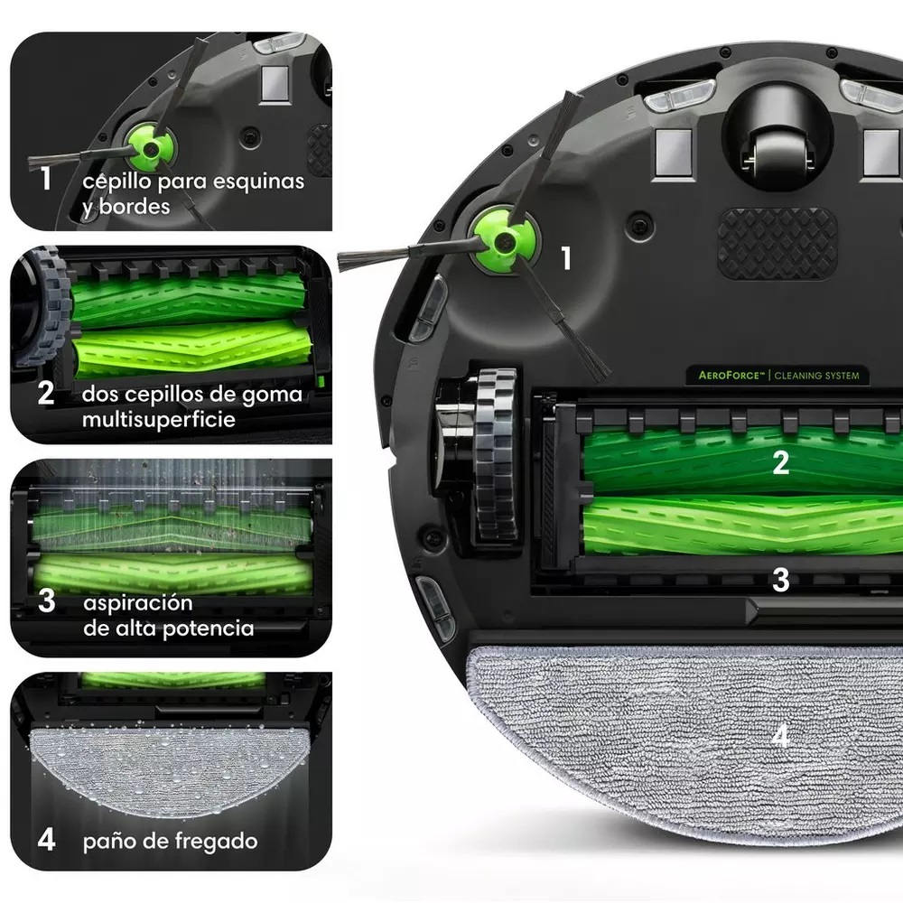 Roomba i5178, iRobot, aspirador y friegasuelos 2 en 1