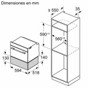 Siemens BI710C1B1, módulo de calentamiento, 60 x 14 cm, iQ700, Negro