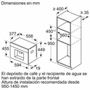 Siemens CT718L1B0, cafetera integrable, display TFT touch Pro, 100% automática, iQ700