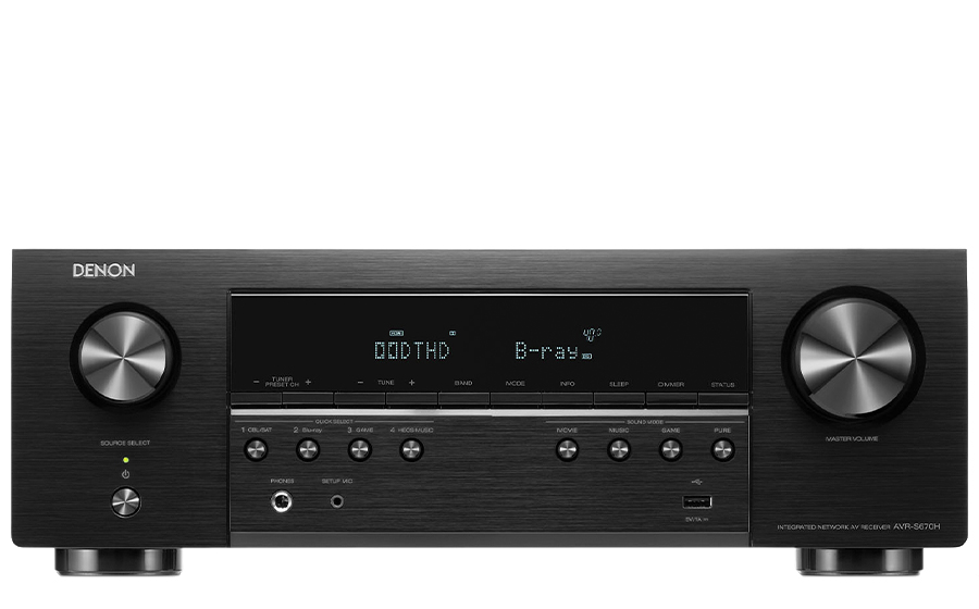 DENON AVRS670H, RECEPTOR 5.2 8K 100W