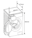 Midea MF100W70BAWES, lavadora carga frontal, motor inverter, clase A, 7KG, 1400 RPM