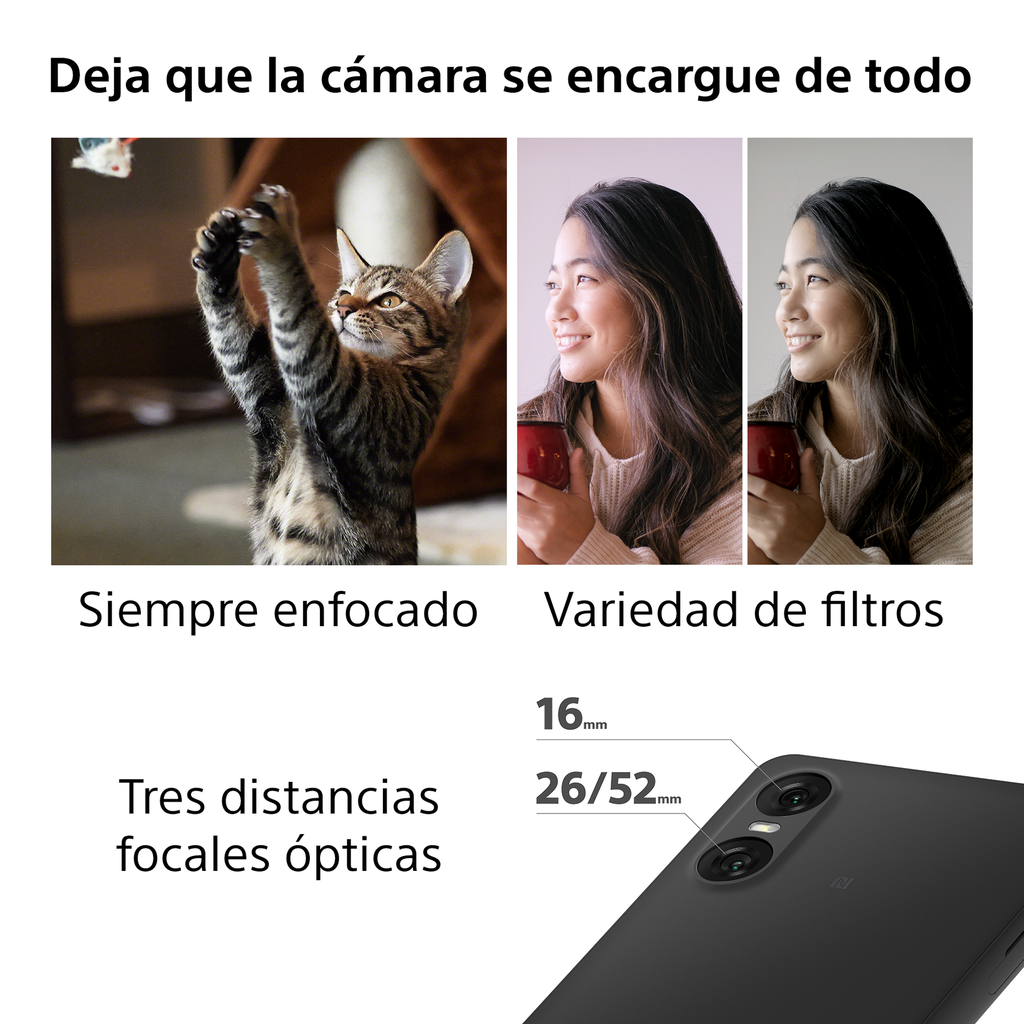 Sony Xperia 10 VI, Pantalla 6,5", almacenamiento 128gb, memoria ram 6gb, dual cámara de gran calidad