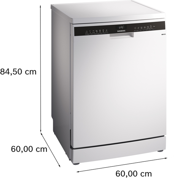 Siemens SN23EW03ME, iQ300 Lavavajillas de libre instalación 60 cm Blanco