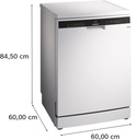 Siemens SN23EW03ME, iQ300 Lavavajillas de libre instalación 60 cm Blanco