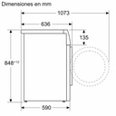 Siemens WG56G2ZXES, Lavadora de carga frontal, 10 kg, 1600 r.p.m., Acero antihuellas, iQ500