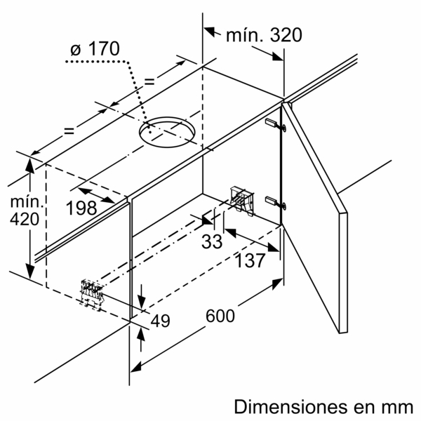 Siemens LI99SA684, Campana telescópica 90 cm Acero inoxidable