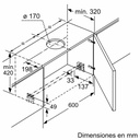 Siemens LI99SA684, Campana telescópica 90 cm Acero inoxidable