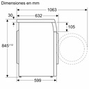 Lavadora Siemens WU14UT62ES, Lavadora de carga frontal, 9 kg, 1400 r.p.m, iQ500