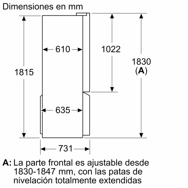 Siemens KF96DPXEA, Frigorífico americano, dispensador con toma de agua, 4 puertas, No Frost, 183 x 90,5 cm, black Inox, iQ700