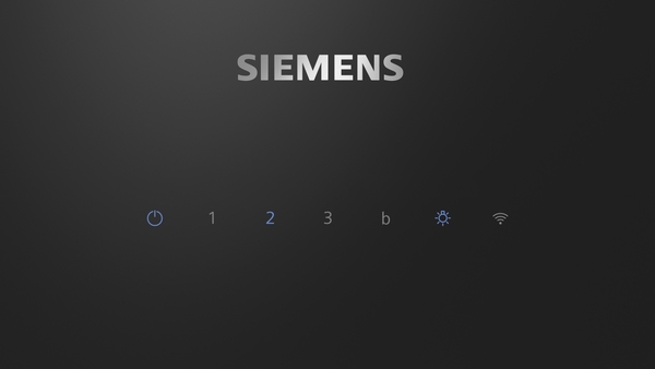 Siemens LC81KAN60, Campana decorativa de pared 80 cm Cristal negro A+