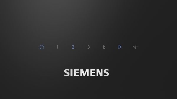 Siemens LC87KFN60, Campana decorativa de pared 80 cm Cristal negro A+