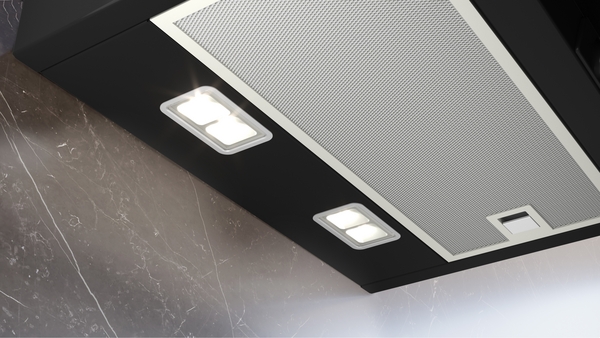 Siemens LC87KFN60, Campana decorativa de pared 80 cm Cristal negro A+