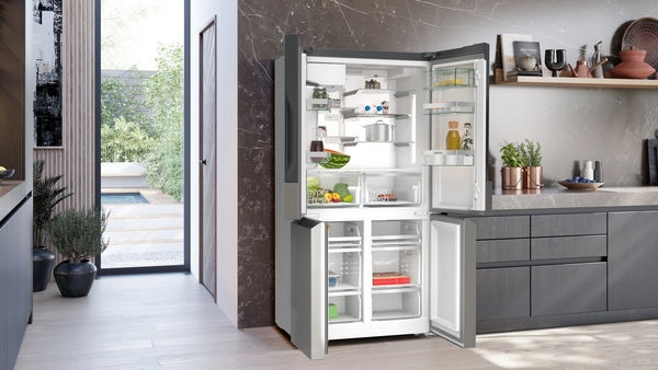 Siemens KF96DPPEA, Frigorífico americano, dispensador con toma de agua, 4 puertas, No Frost, 183 x 90,5 cm, inox, iQ700_8