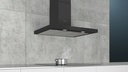 Siemens LC96BBC60, Campana decorativa de pared 90 cm Negro Clase B