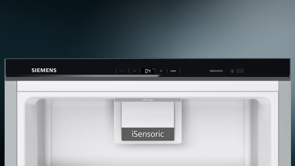 Siemens KS36VAWEP, frigorífico una puerta, NoFrost, blanco inox, iQ500